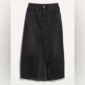 NWT Old Navy Black Denim Skirt 26W